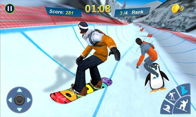 لعبة التزحلق على الجليد Snowboard Master 3D‏ للاندرويد