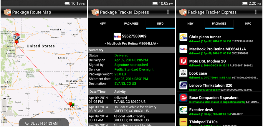 Package tracker apk2