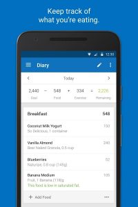 تطبيق Calorie Counter – MyFitnessPal