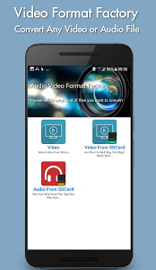 تطبيق Video Format Factory Premium Unlocked لتحويل صيغ الفيديوهات و الموسيقى