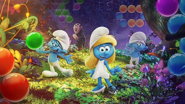 لعبة smurfs bubble story 