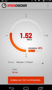 تطبيق Internet Speed Test 2G, 3G, LTE, Wifi لقياس سرعة جميع شبكات الانترنت