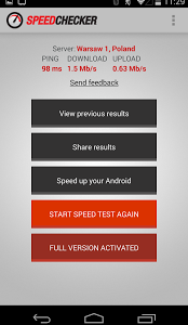 تطبيق Internet Speed Test 2G, 3G, LTE, Wifi لقياس سرعة جميع شبكات الانترنت