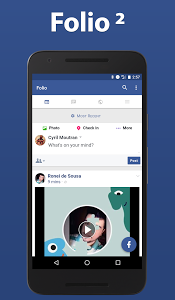 تطبيق Folio 2 for Facebook Premium بديل الفيسبوك لحل مشكلة المساحة