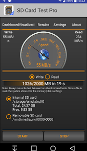 تطبيق SD Card Test لاصلاح و اختبار سرعة و اداء كارت الميموري