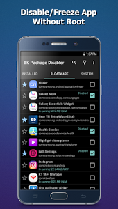 تطبيق BK Package Disabler Samsung لادارة الهاتف بدون رووت