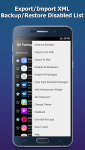 تطبيق BK Package Disabler Samsung لادارة الهاتف بدون رووت