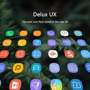 تطبيق Delux UX – S8 Icon Pack للحصول على ايقونات هاتف سامسونج S8