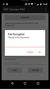 تطبيق PDF Unlocker Pro لضغط و فك ضغط الملفات و ازالة الباسورد عن الملفات المصغوطة