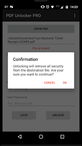 تطبيق PDF Unlocker Pro لضغط و فك ضغط الملفات و ازالة الباسورد عن الملفات المصغوطة