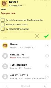 تطبيق PRO Robot Note Call Recorder احد افضل تطبيقات تسجيل المكالمات