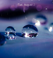 Galaxy rainy lockscreen