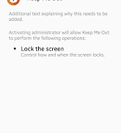 تطبيق Keep Me Out