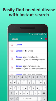 تطبيق القاموس الطبي Disorder & Diseases Dictionary للاندرويد