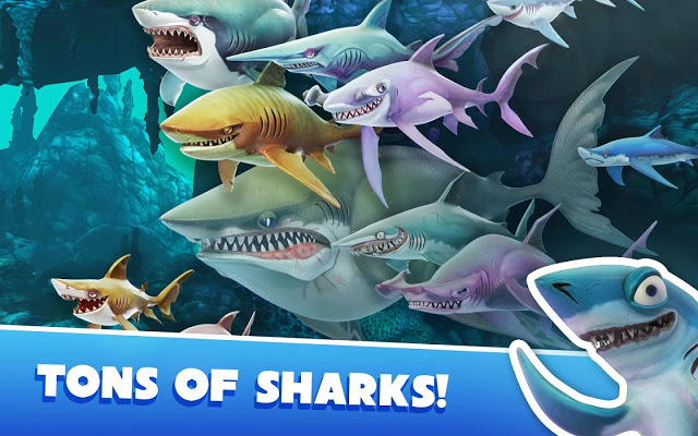 تحميل لعبة القرش الجائع Hungry Shark World للاندرويد كاملة