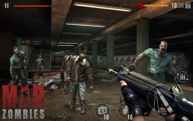 لعبة الزومبي MAD ZOMBIES : Offline Zombie Games‏ للاندرويد