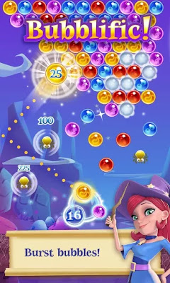 تحميل لعبة الألغاز Bubble Witch 2 Saga للاندرويد كاملة