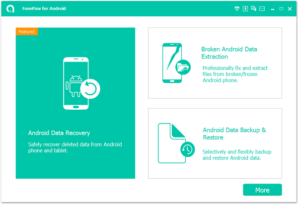 تطبيق FonePaw Android Data Recovery