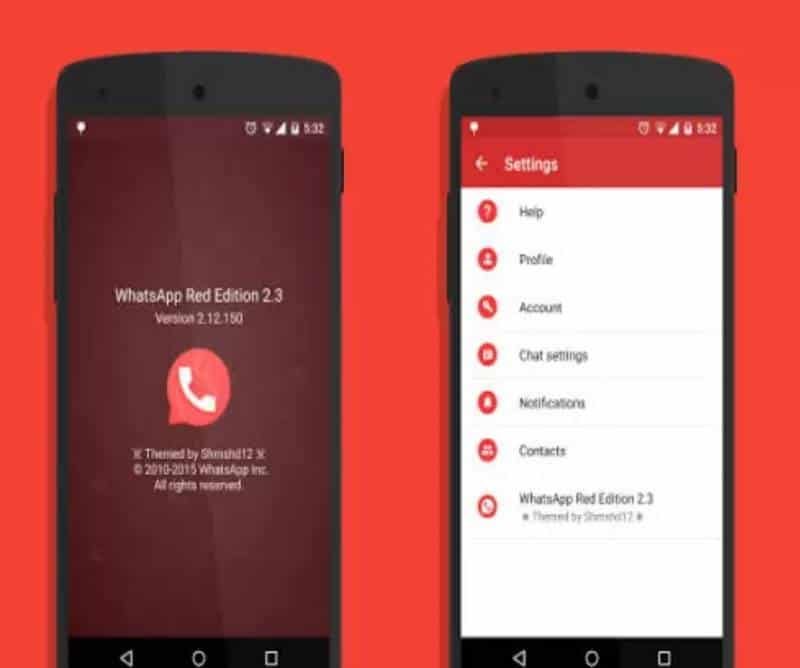 تحميل واتساب جي بي الأحمر GB Whatsapp Red للاندرويد والايفون