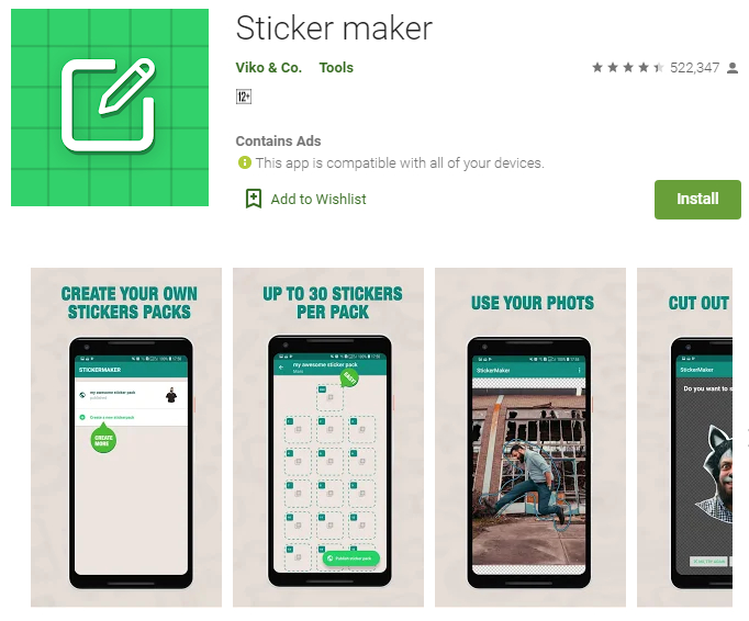 تطبيق Sticker Maker Studio