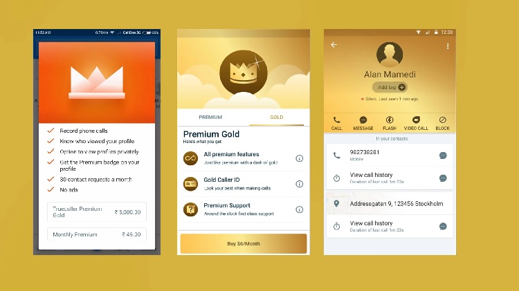 تحميل تروكولر الذهبي 2023 Truecaller Premium Gold للاندرويد والايفون